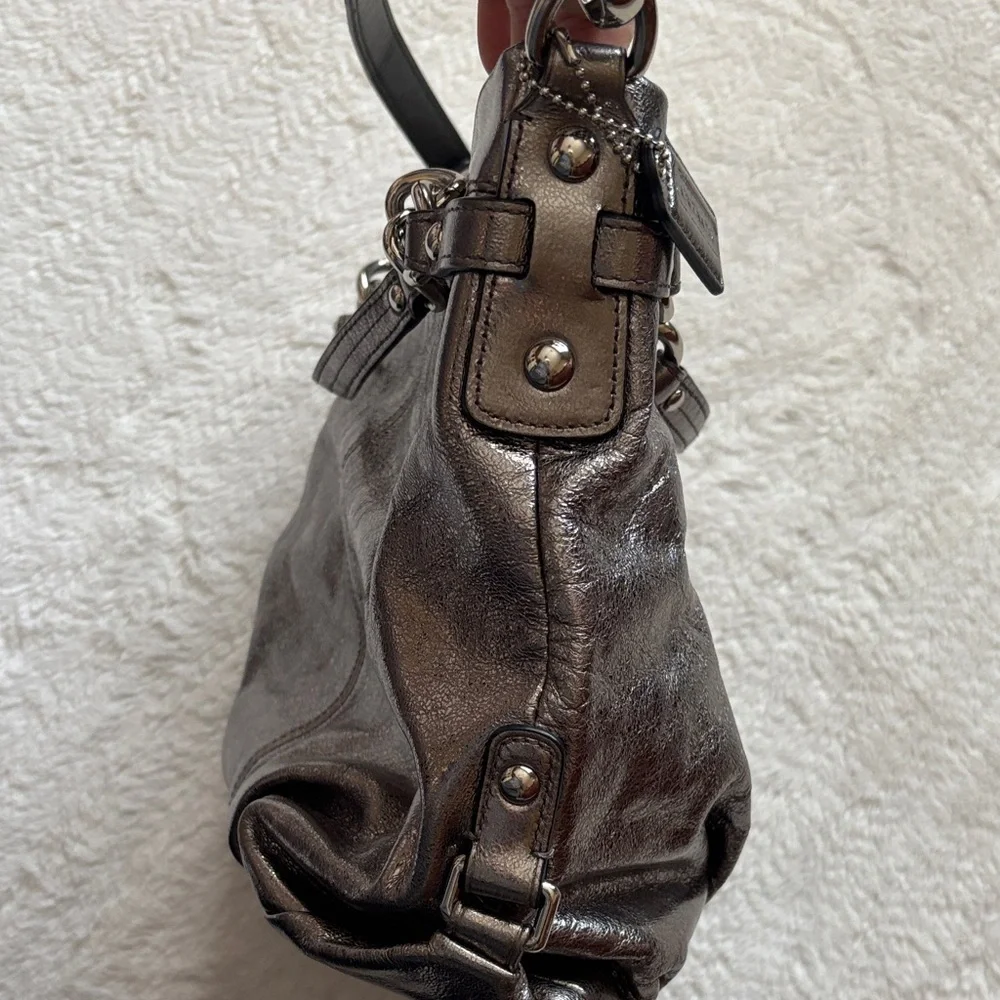 Coach Metallic Silver ShoulderBag - Picture 8 of 15